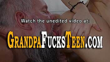 Teen Hottie Rides Old Man's Huge Cock Intensely