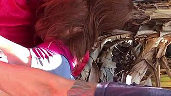 Outdoor Fuck Doll Bent Over Ass Pounded