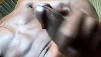 kingtaiza masturbates solo with monster cock in january retro homemade