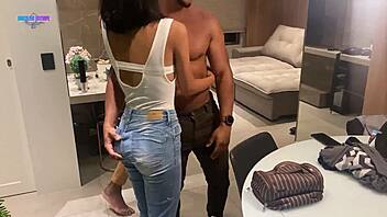 cuck tasted the bulls' cum from my mouth and my friend's too!