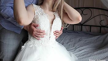 bride sneaks off to cheat with ex one last fuck before wedding