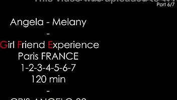 Angela and Melany Share Cris Angelo's Cock in Paris Duo