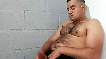Brazilian bodybuilder yuri gaucho jerks massive cock exploding cum pov