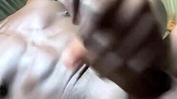 kingtaiza masturbates solo with monster cock in january retro homemade
