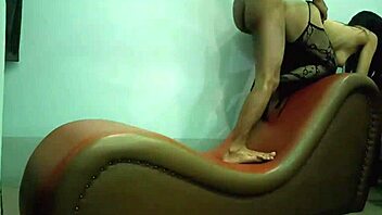 Suggestive Myanmar Wife Teases Big Ass Bent Over Sofa Secretly