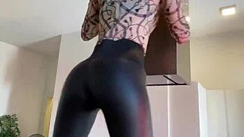 sophie van loo's sexy legs in heels and leggings tease wildly?