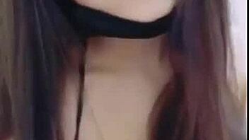 Stunning beauty's massive white tits tease in solo selfie reveal