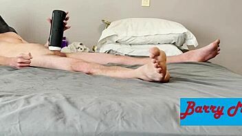 Edging Hard with Vibrating Sucking Stroke Toy!