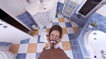 i crave your cock pounding me in this bathroom quickie, baby