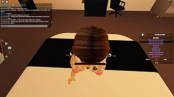 ROBLOX PORN: Cute Whore Deepthroats BBC Rides Doggy Squirts Cum!
