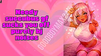 needy succubus gf deepthroats your monster cock asmr moans