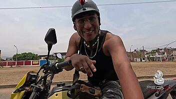 peruvian student slut takes hard anal creampie from big cock