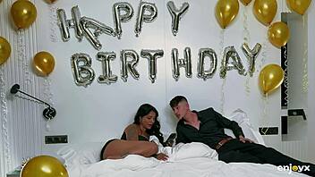 Yasmina khan celebrates birthday with rough group fucking big cock cum in mouth