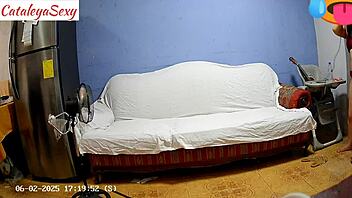 Big ass Latina milf model preps sexy outfit backstage for hot sex