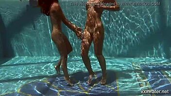 Holy shit! Sexy serbian and russian lesbians grinding tight asses underwater in steamy shower!