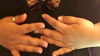 My huge tits in sexy lace bra