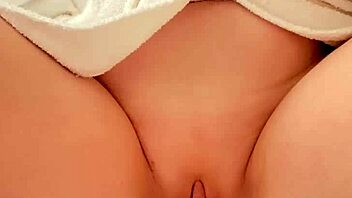 Big tits mom masturbates post-shower bliss