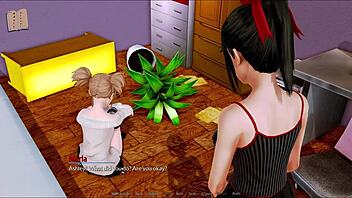 playing harem hotel episode 161 hot action