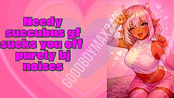 needy succubus gf deepthroats your monster cock asmr moans