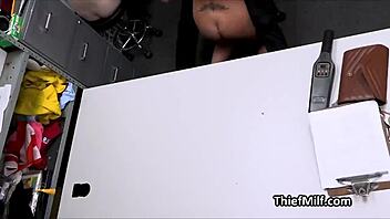 officers COCK MILKED by two sluts backroom