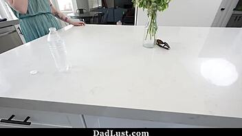 Young teen tempts older man into devouring her tight pussy craving