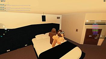 ROBLOX PORN: Cute Whore Deepthroats BBC Rides Doggy Squirts Cum!