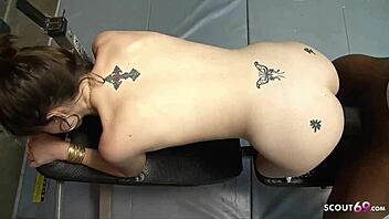 Big Floppy Boobs Teen Seduces Big Black Cock Gym Fuck