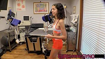 examine my huge hooters nurse aria nicole teases!