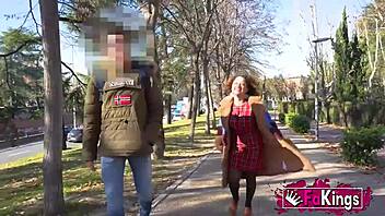 Hunting nerds on madrid streets elena de la vega rides rough!