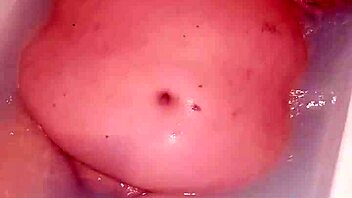 Chubby Milf's Big Pussy Dripping Wet During Close-Up Bathtub Masturbation
