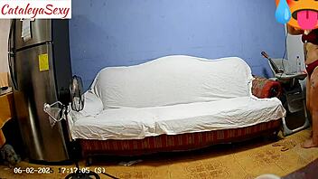 Big ass Latina milf model preps sexy outfit backstage for hot sex