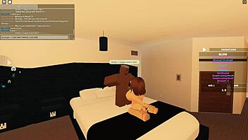 ROBLOX PORN: Cute Whore Deepthroats BBC Rides Doggy Squirts Cum!