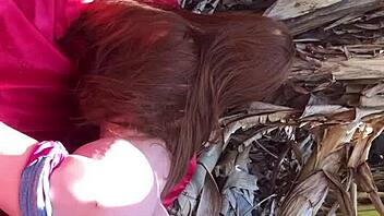 Outdoor Fuck Doll Bent Over Ass Pounded