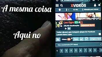 Chubby Brazilian slut sucks monster cock as he cums in her mouth on rainy night