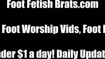 Lesbian foot worship makes our pussies drip wet pov instructions