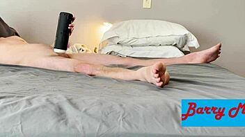 Edging Hard with Vibrating Sucking Stroke Toy!