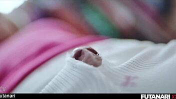 birthday girl grows futa cock to fuck bestie pussy creampie