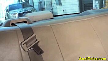 beautiful blondes enjoy anal assfucking after taxi ride fun