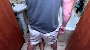 bbw brunette chokes on big black cock then golden shower toilet humiliation