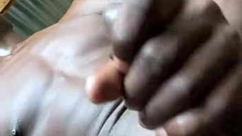 kingtaiza masturbates solo with monster cock in january retro homemade