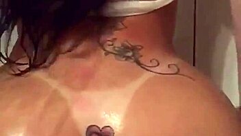 ANGEL LIMA SHAVES PUSSY BARE IN STEAMY BATH TIME