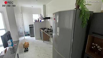 Hidden Cam Catches Provocative Short Shorts Maid Teasing Fetish Voyeur