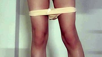 ladyboy masturbates outdoors cums in soaked panties upskirt