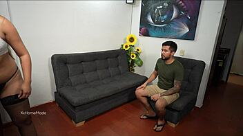 Feel my cum deep inside slutty latina bent over at photoshoot