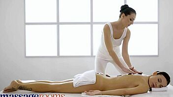 Katy Rose, why finger Vanessa Decker's oiled pussy in lesbian massage?