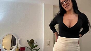 Mommy, why'd you take that huge cum load all over your glasses and face?