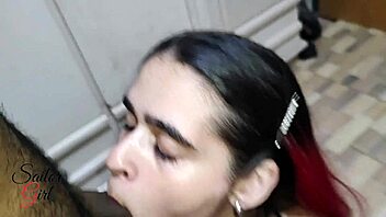 Pretty Sailor Wife Takes Juicy Facial Cumshot from Big Black Cock