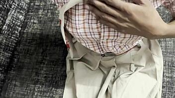 Daddy twists my tight 18+ tits hard after school pounding!