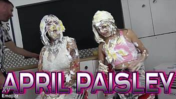 skinny british milf explores creampie fetish with food trivia