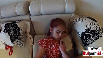 Skinny Asian Teen Cherry Fucked Doggystyle By Big White Cock